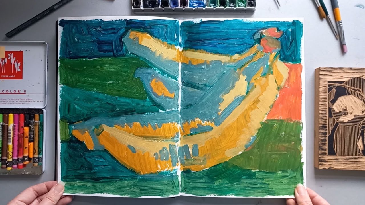 Sketchbook flip through (nov 24 - feb 25) No talking