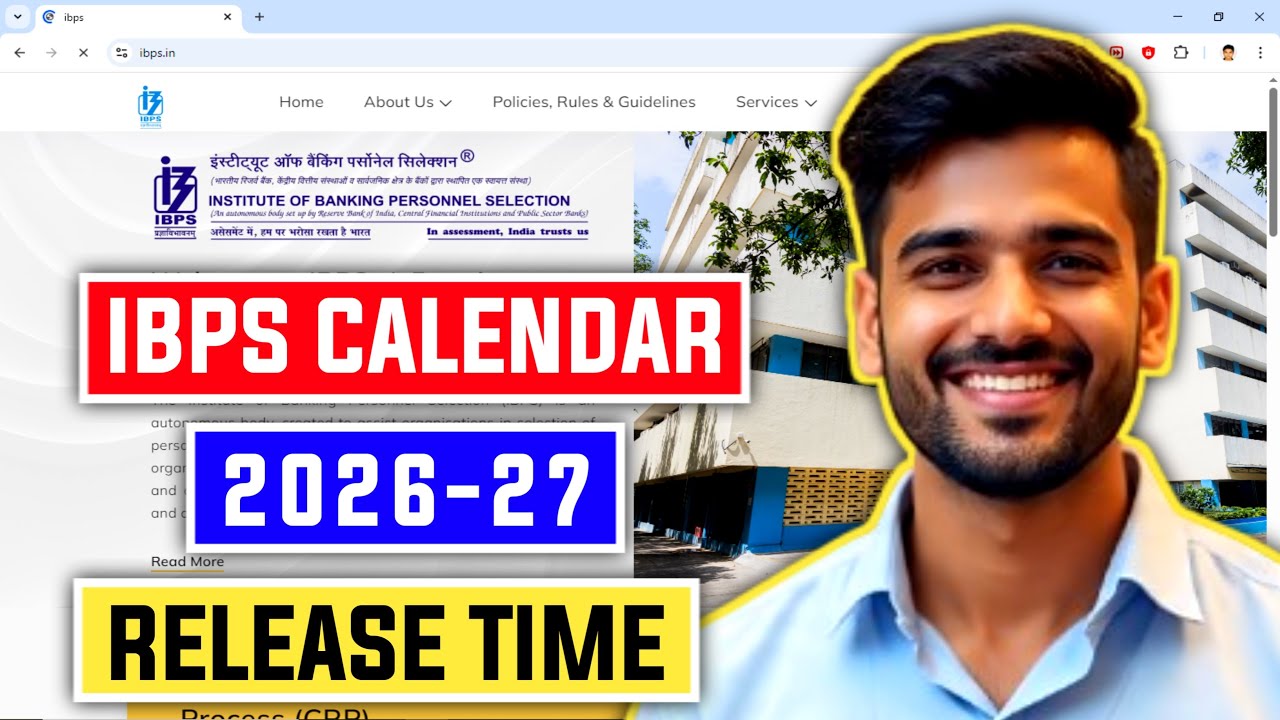 📢 IBPS CALENDAR 2026-27 RELEASE TIME 😱