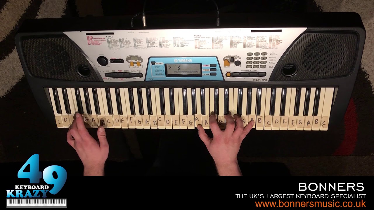 Yamaha PSR-170 Keyboard - 100 Voices