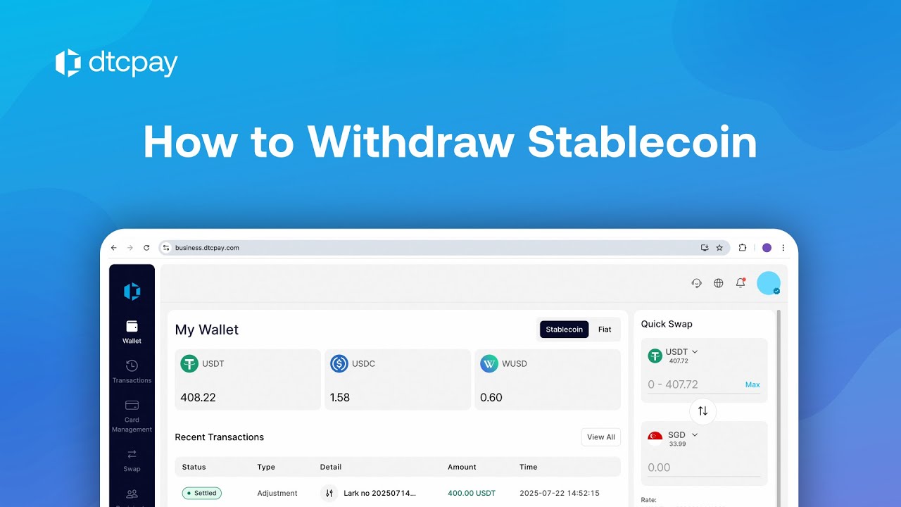 Web | How to Withdraw Stablecoin