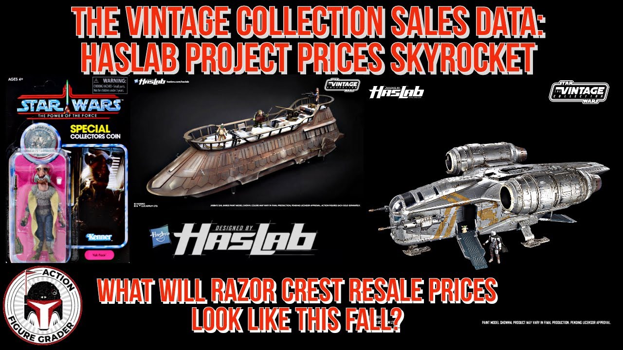 Haslab Vintage Collection Resale Prices | Yak Face | Jabba's Sail Barge | Razor Crest