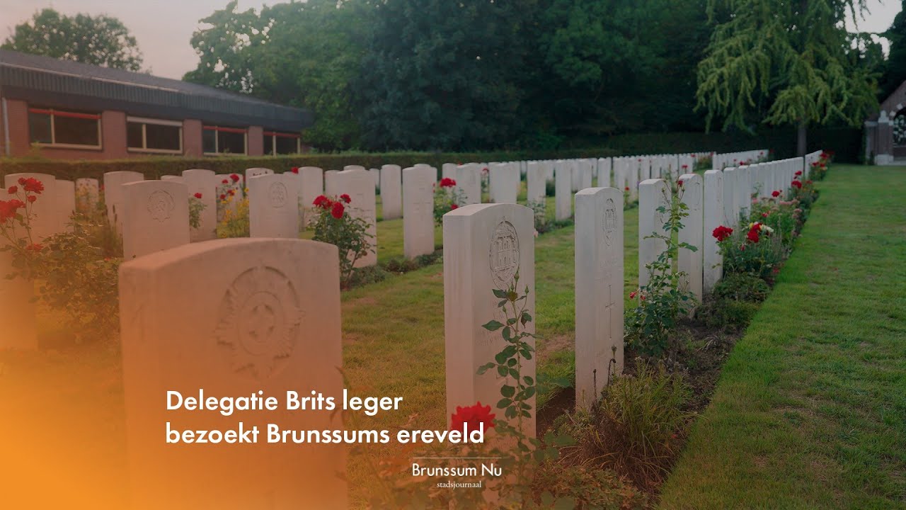 Delegatie Brits leger bezoekt Brunssums ereveld