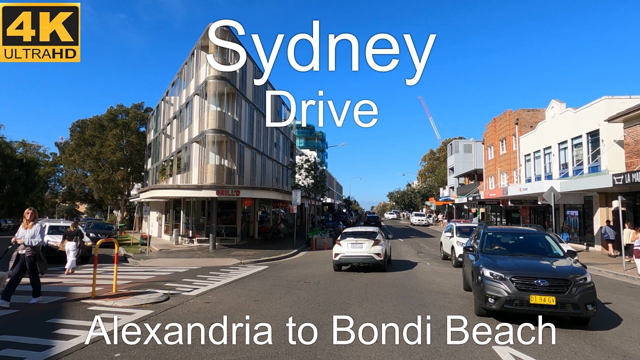 Driving Alexandria to Bondi Beach | Sydney Australia | 4K UHD 