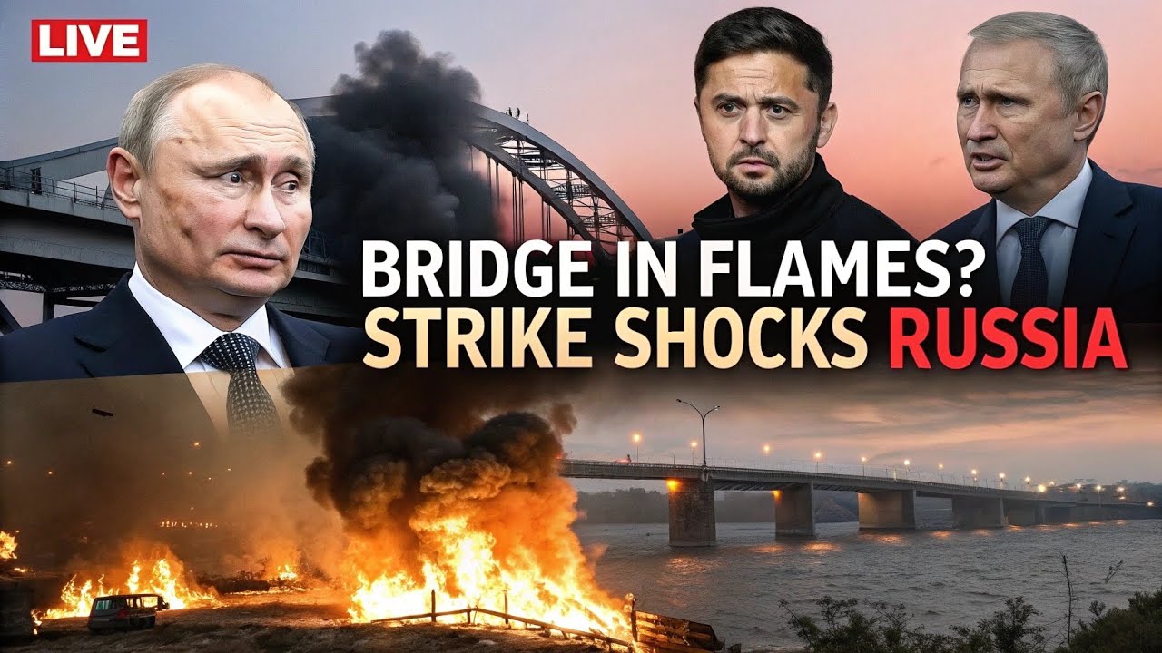 &ldquo;Crimean Bridge in Flames: Ukraine&rsquo;s Stunning Strike Shakes Russia&rdquo;