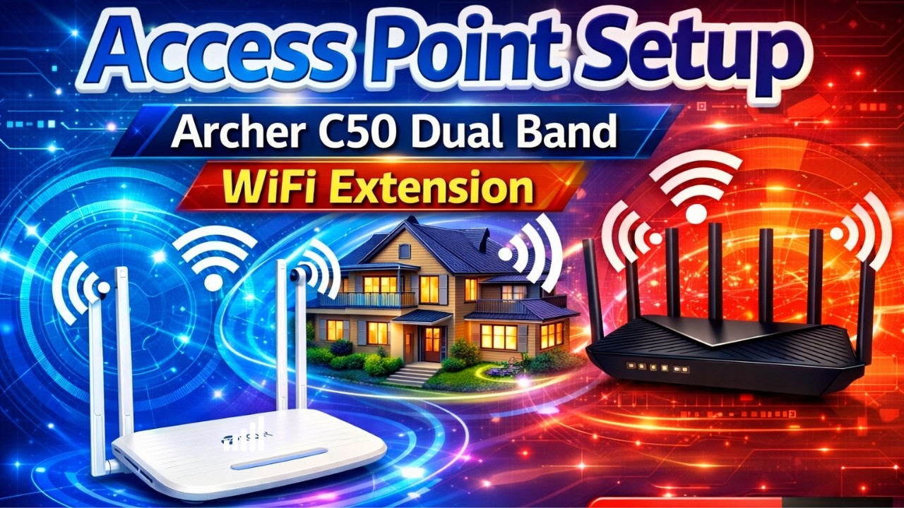 How to setup Access Point  Dual Band Wireless Router Archer C50 - Urdu/Hindi