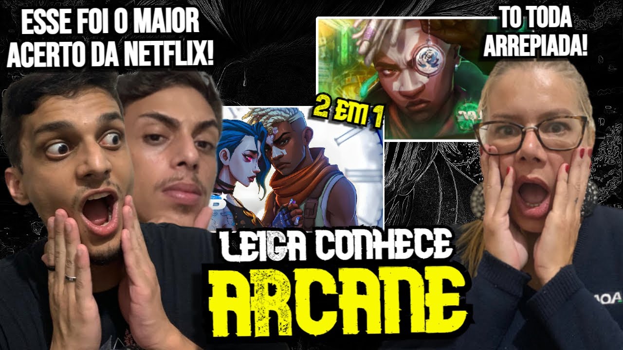 LEIGA REACT | 2 EM 1 | ARCANE | JRP E SHOOTER