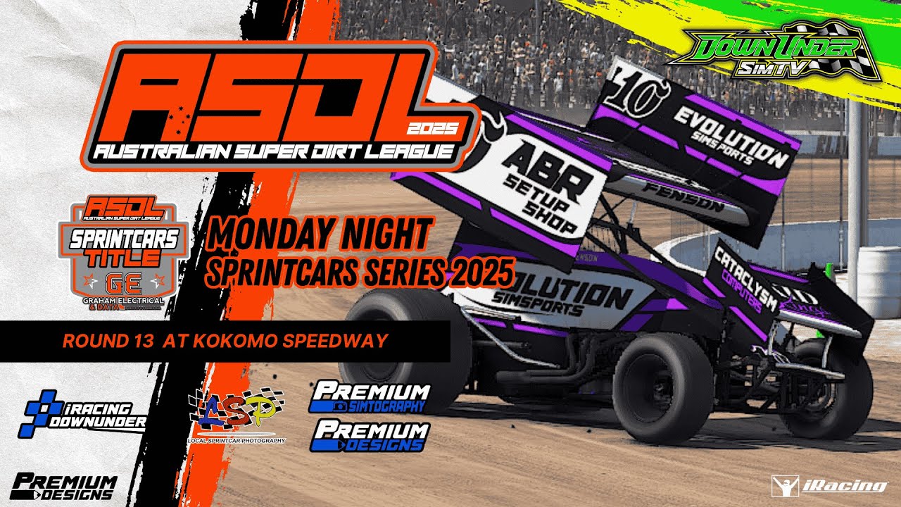 ASDL // 2025 ASDL Title // Monday Night Sprintcars Series 2025 // Round 13 At Kokomo Speedway