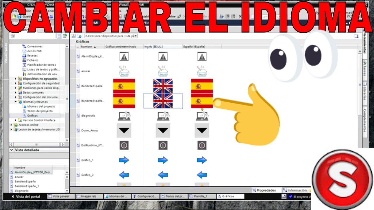 𝐂ó𝐦𝐨 se 𝐀ñ𝐚𝐝𝐞𝐧 𝐈𝐝𝐢𝐨𝐦𝐚𝐬 a un 𝐏𝐚𝐧𝐞𝐥 𝐇𝐌𝐈 - PLC ESPAÑOL 🌠!!! 155