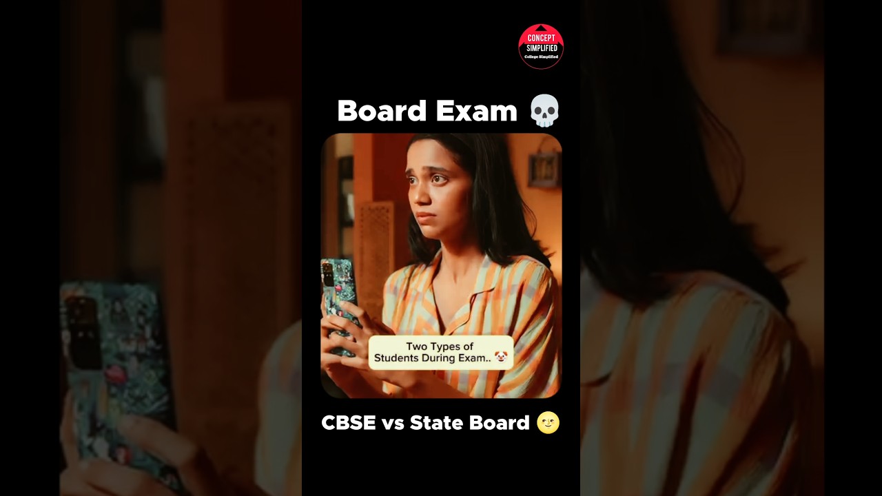 2 Type of Board Exam Students | CBSE vs State Board #shorts #class12 #class10 #boardexam #trending