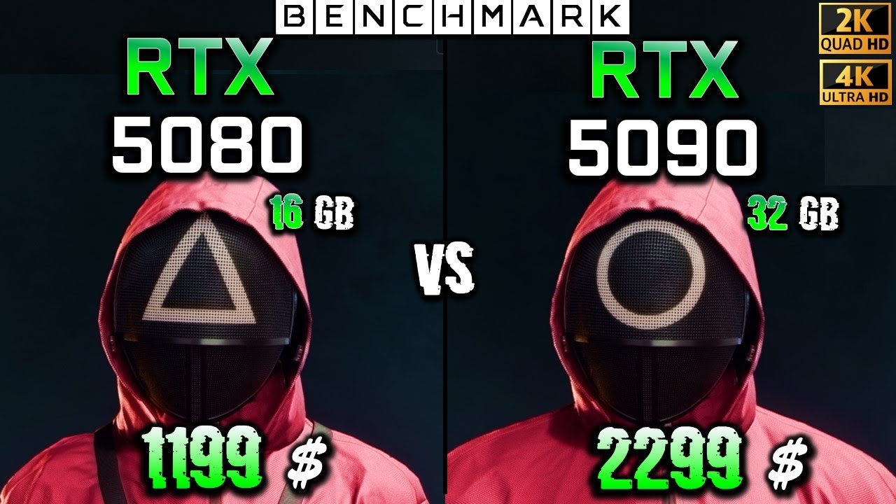 RTX 5080 16GB vs RTX 5090 32GB / Test / 1440p - 2160p 4K / in 8 Games