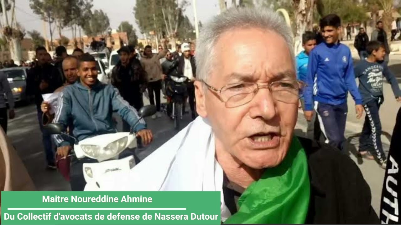Maître Noureddine Ahmine, membre du Collectif de défense de Nassera Dutour, refoulée d'Algérie