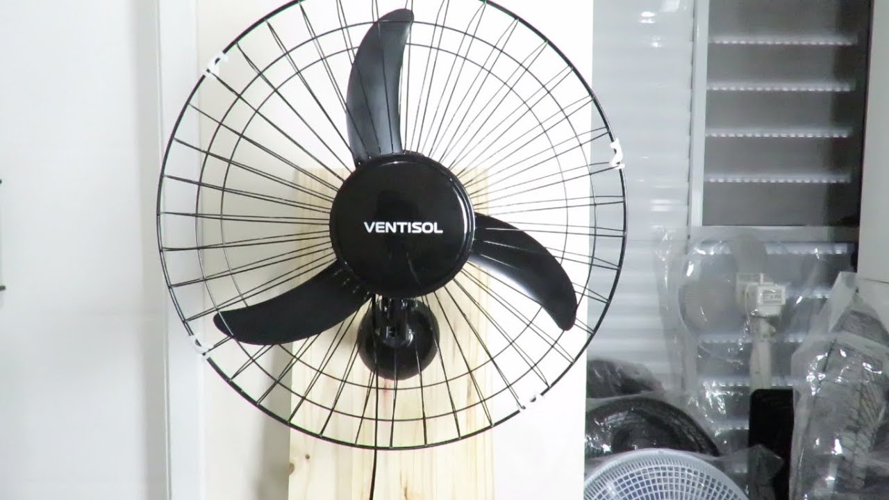 Ventilador de parede Ventisol New 50cm VOP50 - Teste Funcionamento e Funções Inclinação Oscilação