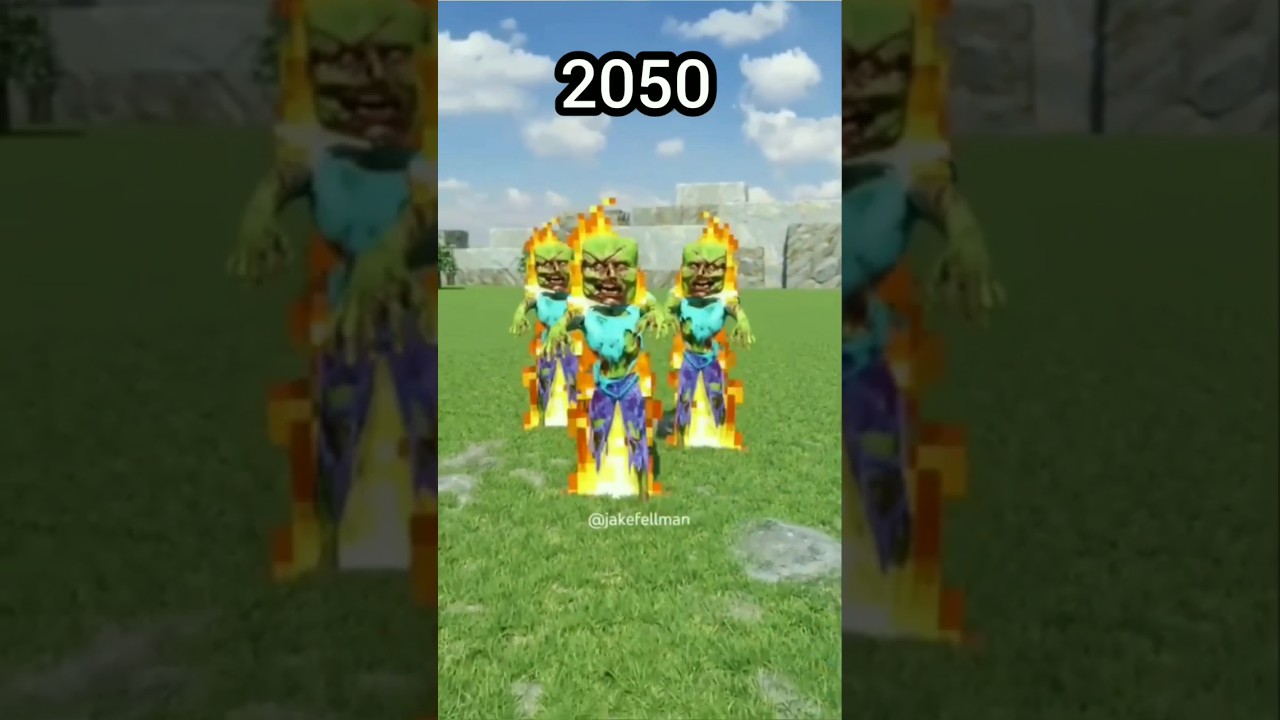 Minecraft: (2023 vs 2050) 