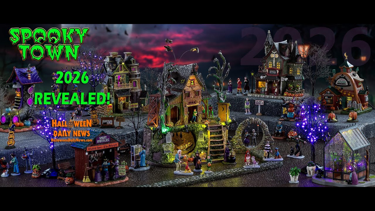 Представлена ​​коллекция Lemax Spooky Town Halloween Village 2026 года.