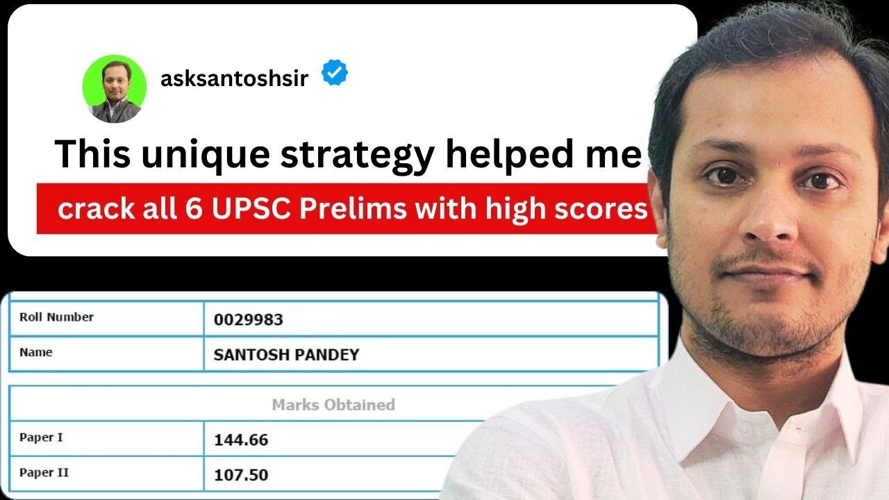 Unique strategy to crack UPSC PRELIMS🔥