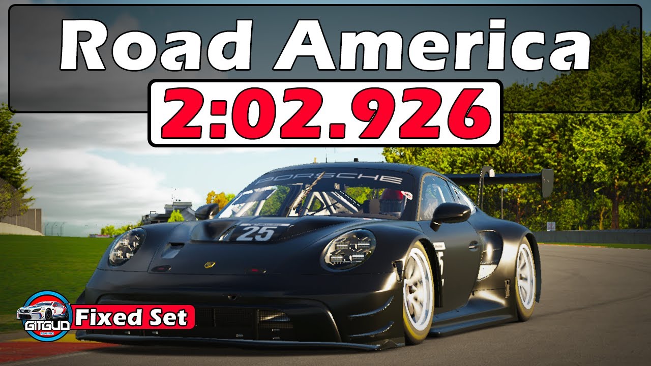 iRacing Porsche GT3 R (992) Road America Track Guide - 2:02.926