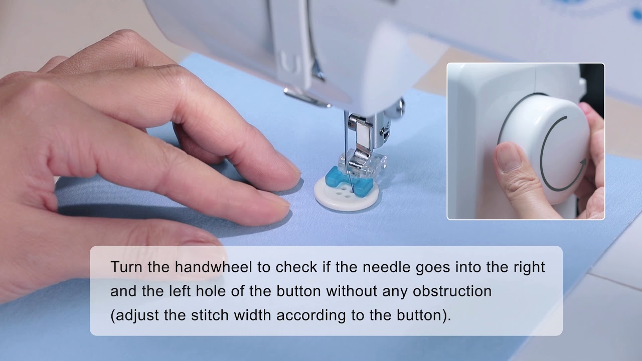NECCHI Button Sewing / K Series Presser Foot Tutorial