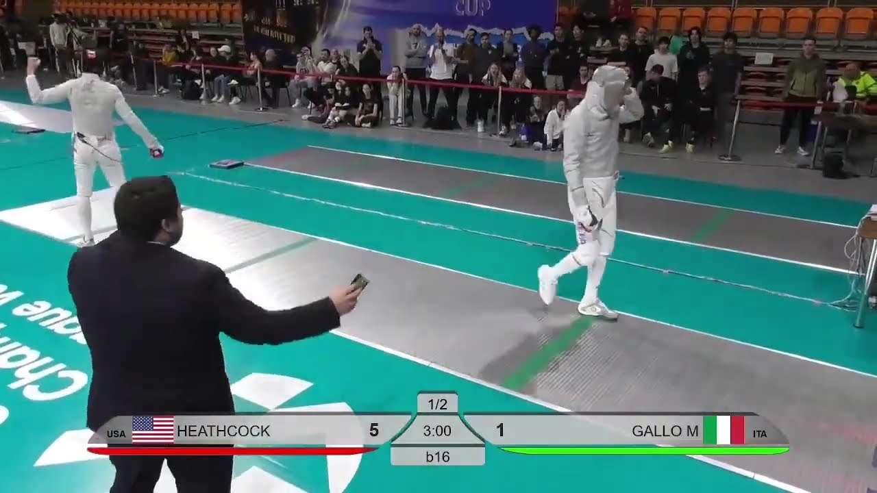 Plovdiv World Cup 2025 SMS - L16 - Colin Heathcock USA v Michele Gallo ITA