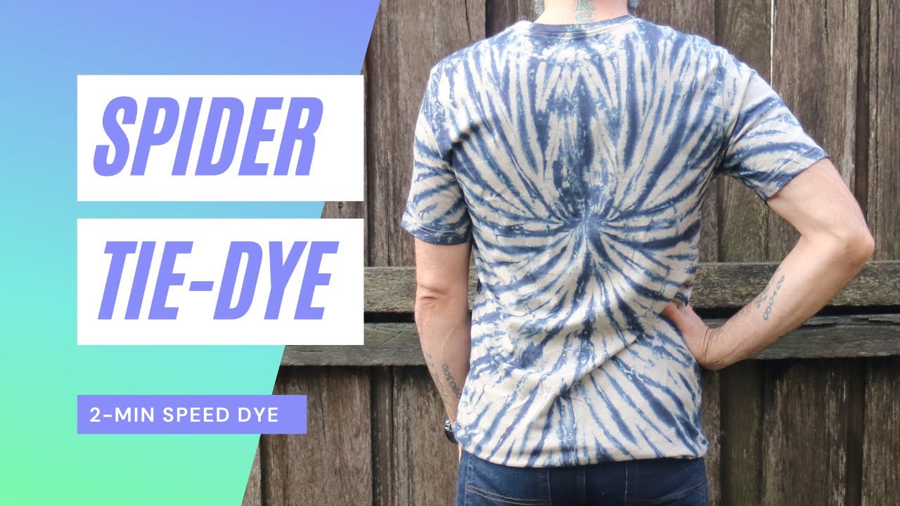 Spider Tie-Dye Shirt - quick and easy tie-dye pattern