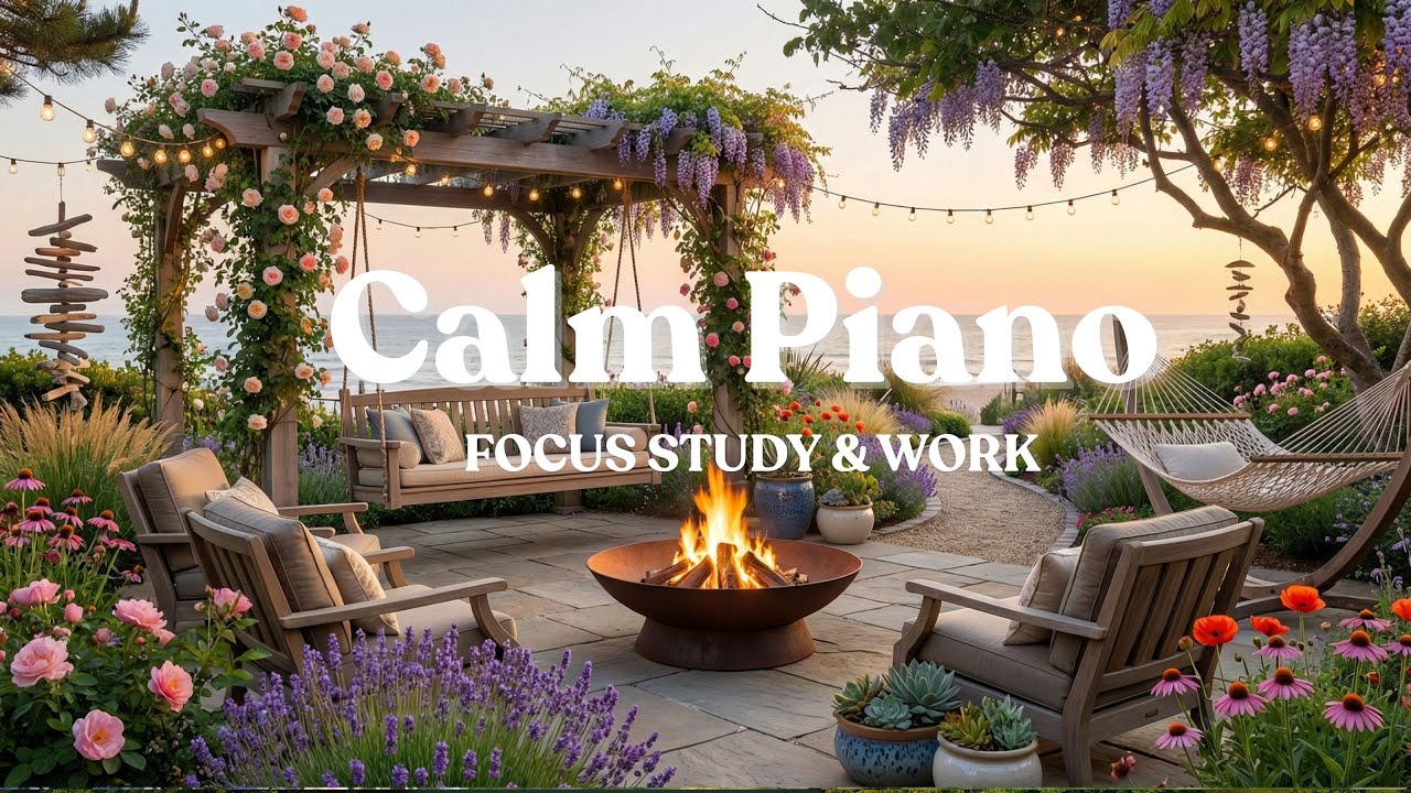 Calm Piano for Study & Work ☀️ All Day Focus | 2.5 Hours Soft Background Music