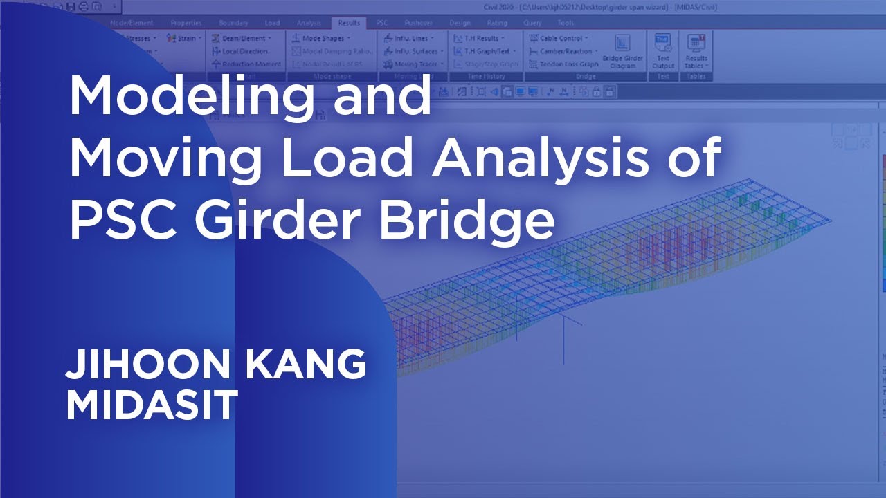 Modeling and Moving Load Analysis of PSC Girder Bridge