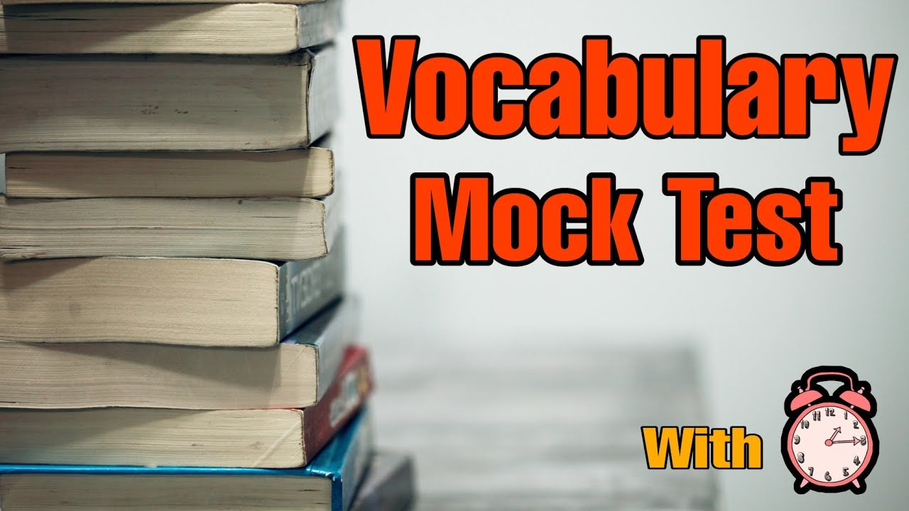 Vocabulary Mock Test with timer || smart studies