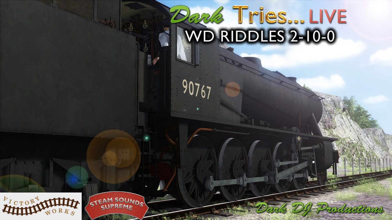 Train Sim | Dark Tries... | VW/SSS Riddles WD 2-10-0 | Live