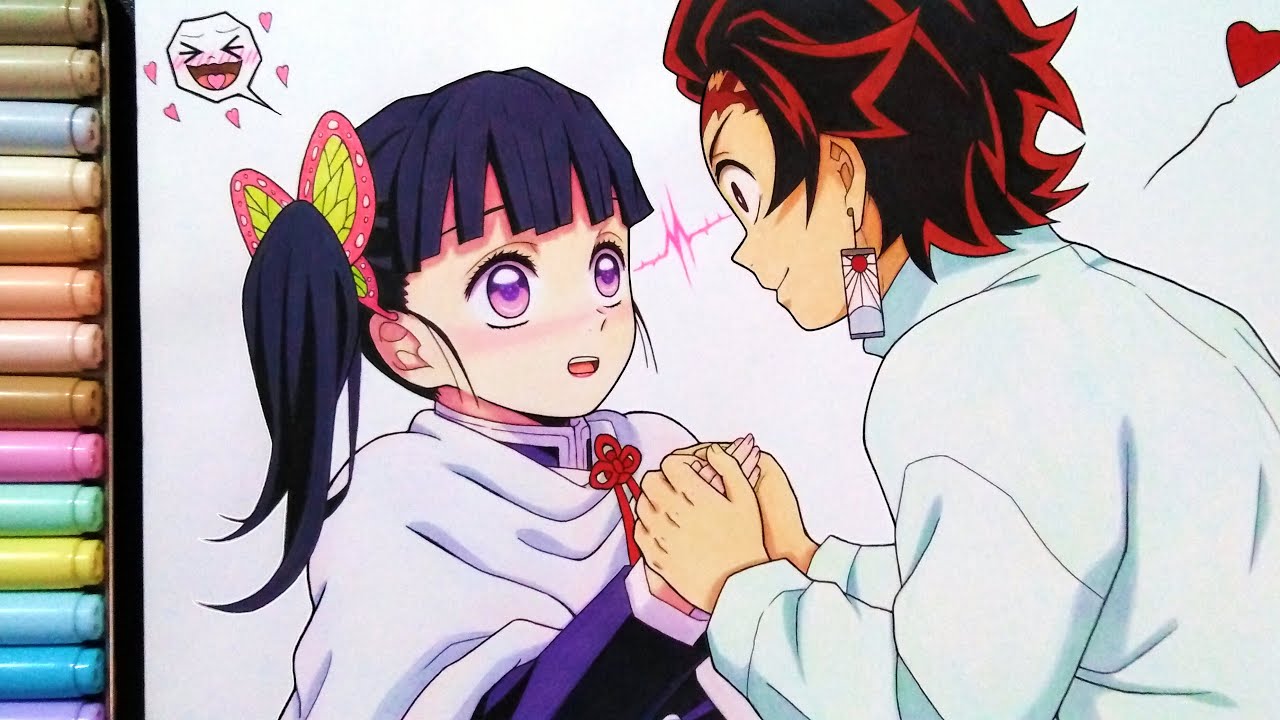 Tanjirou x Kanao - Kimaetsu no Yaiba / Demon Slayer / Drawing