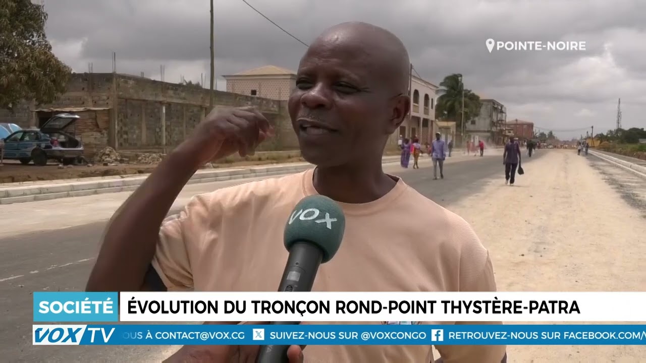 Le tronçon rond-point Thystère-Patra, en cours de réhabilitation
