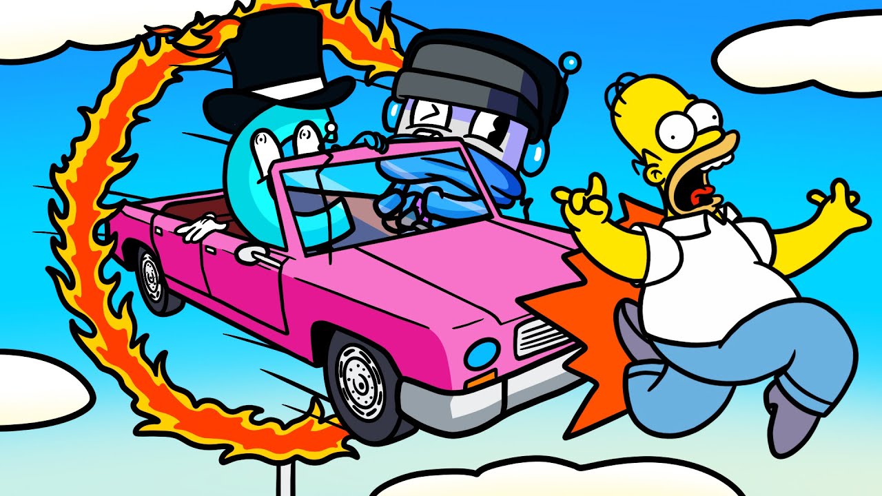 We Stole Cars and Ran Over Everyone in The Simpsons Hit and Run!
