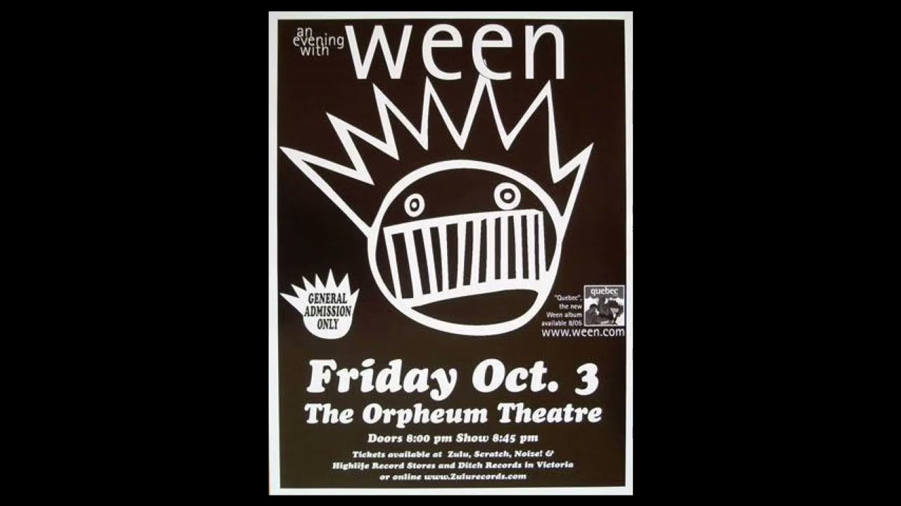 Ween 10-03-2003 Dancing in the Show Tonight - Live at Orpheum Theatre Vancouver Canada