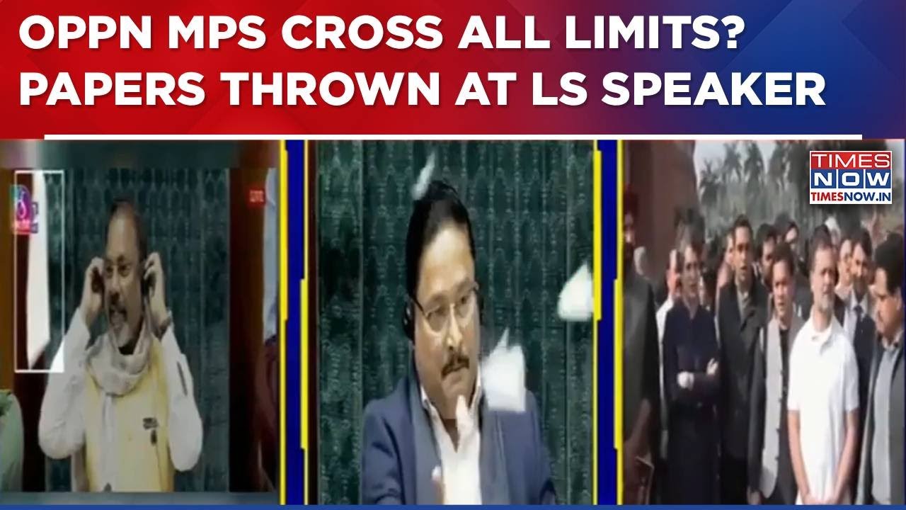 Parliament Session: Oppn MPs Throw Papers At Chair, Rahul's Aide Calls Speaker 'Yaar' & More | WATCH