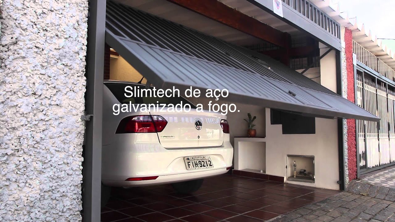 Portao automatico basculante Slimtech