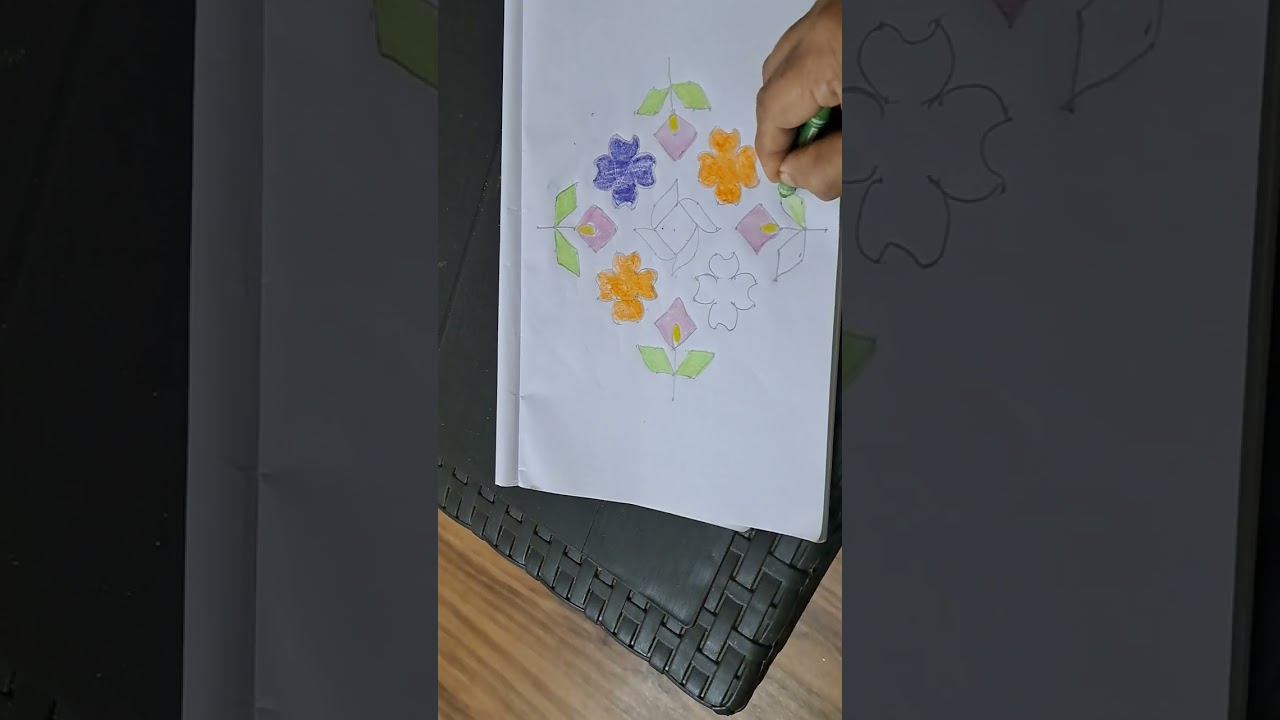 Beautiful rangoli 15 ×1 dots