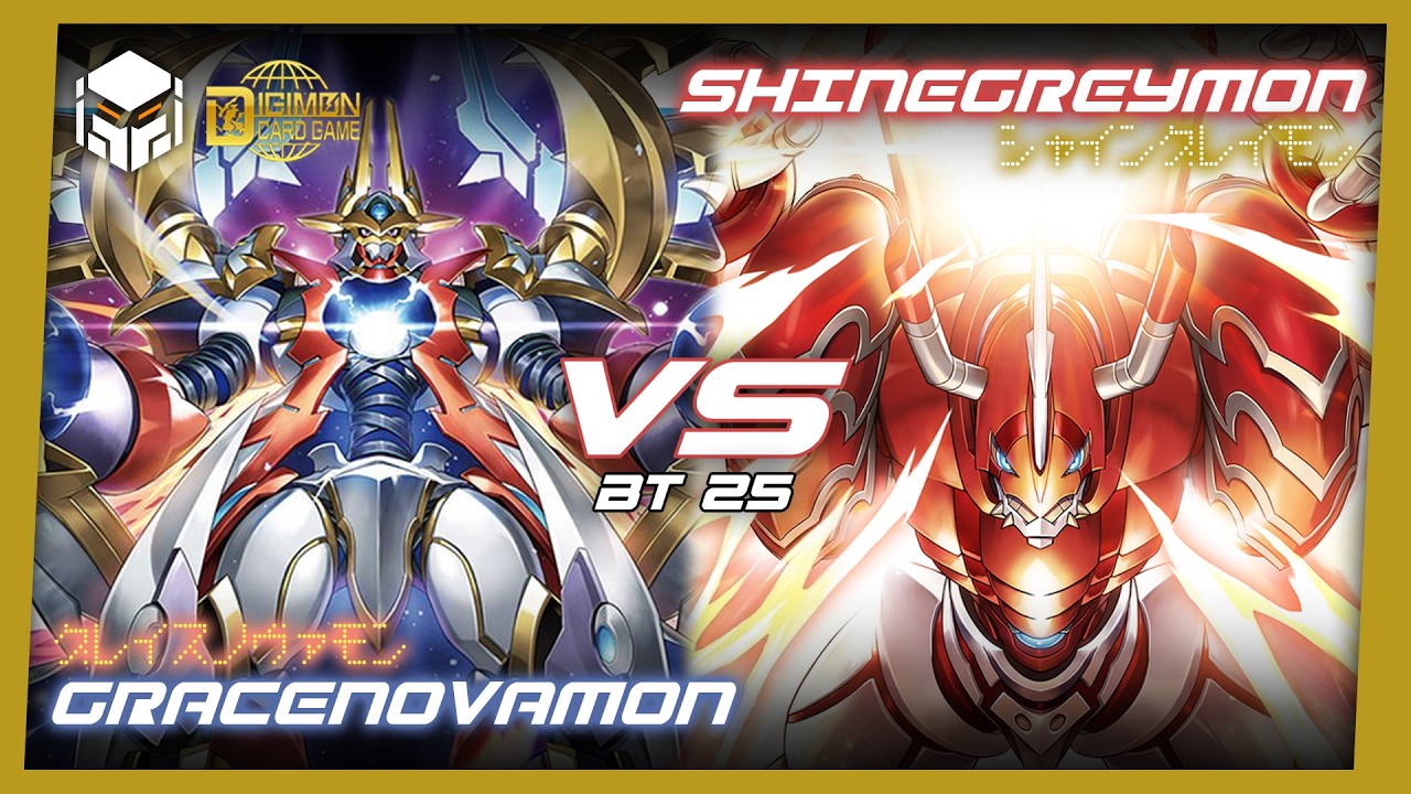 GraceNovamon vs ShineGreymon [Digimon Card Game & TCG BT25]