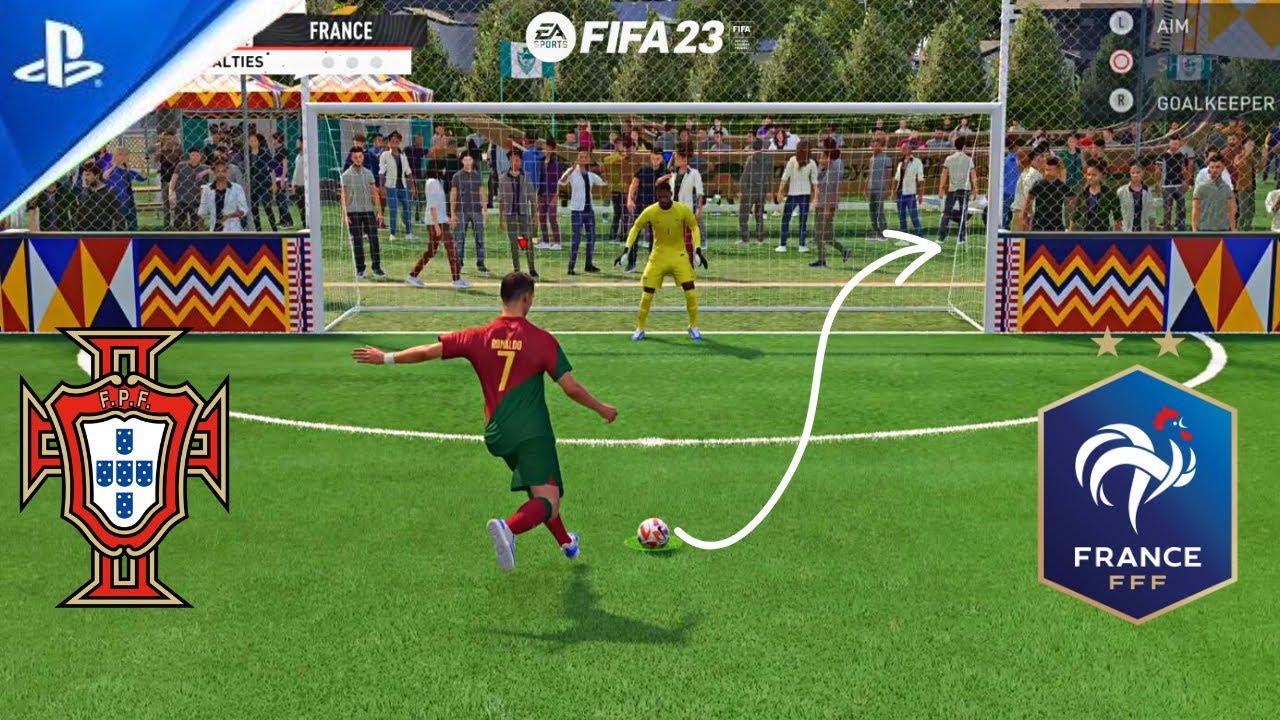 PORTUGAL VS FRANCE ! RONALDO VS MBAPPE ! FIFA 23 PENALTY SHOOTOUT ! VOLTA FOOTBALL