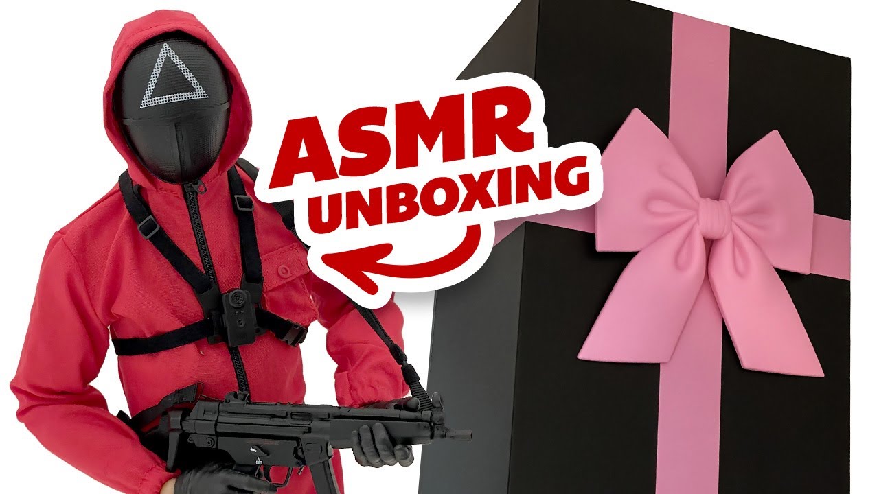 SQUID GAME [ASMR] - Ekuaz Studio 1:6 Scale The Squid Guard Unboxing - SOFT SPOKEN