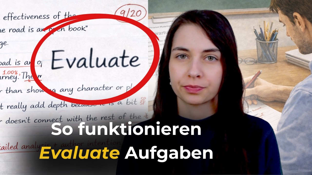 Englisch Abi: Evaluate-Aufgaben richtig bearbeiten (13 P. + Niveau)