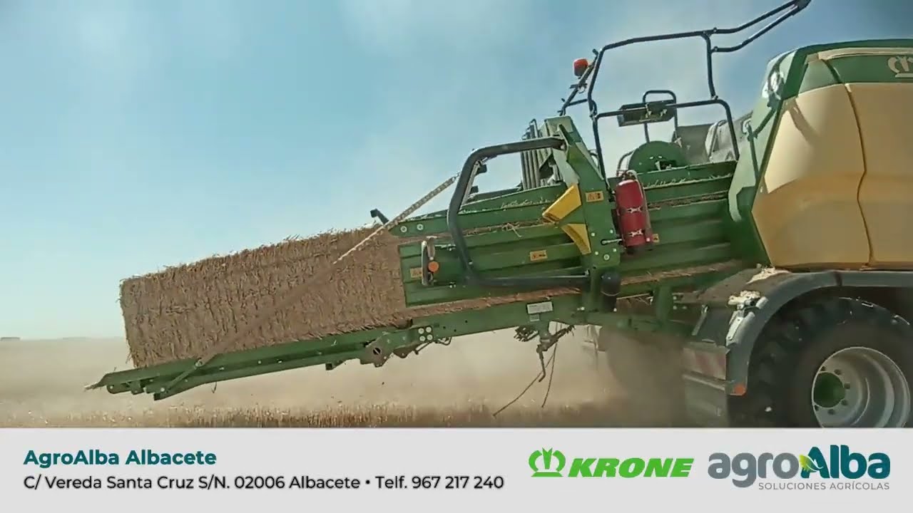 Asi Trabaja la Nueva Empacadora BigPack 1270 de KRONE (Agroalba Albacete)