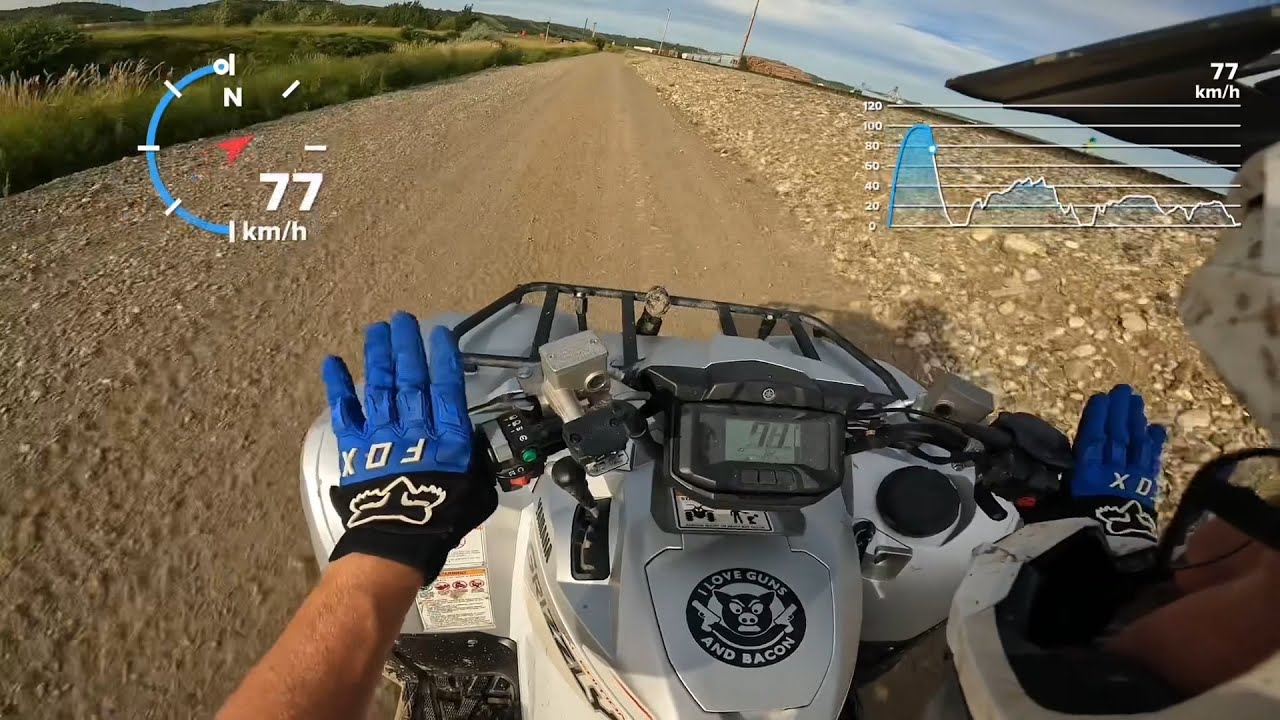 2022 Yamaha Grizzly Engine Braking CVT at Full Speed (& Slow Speed)