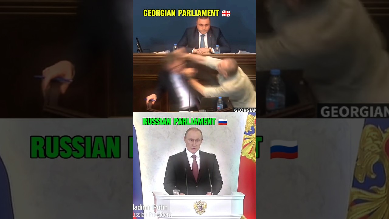 Georgian Parliament🇬🇪 vs Russian Parliament🇷🇺 #russia #georgia #shortsfeed #shorts