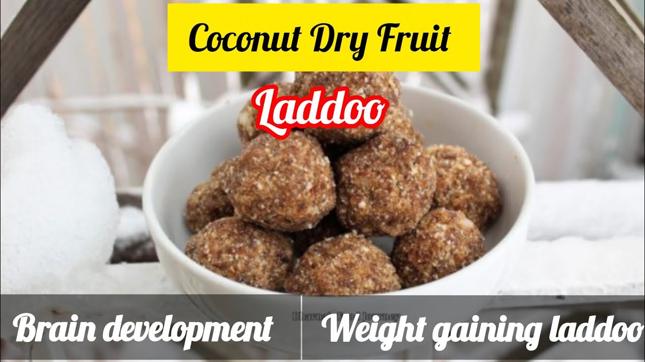 Healthy Coconut Dry Fruit Laddoo For Toddlers//Travel Friendly Snacks//Winter Special Laddoo 
