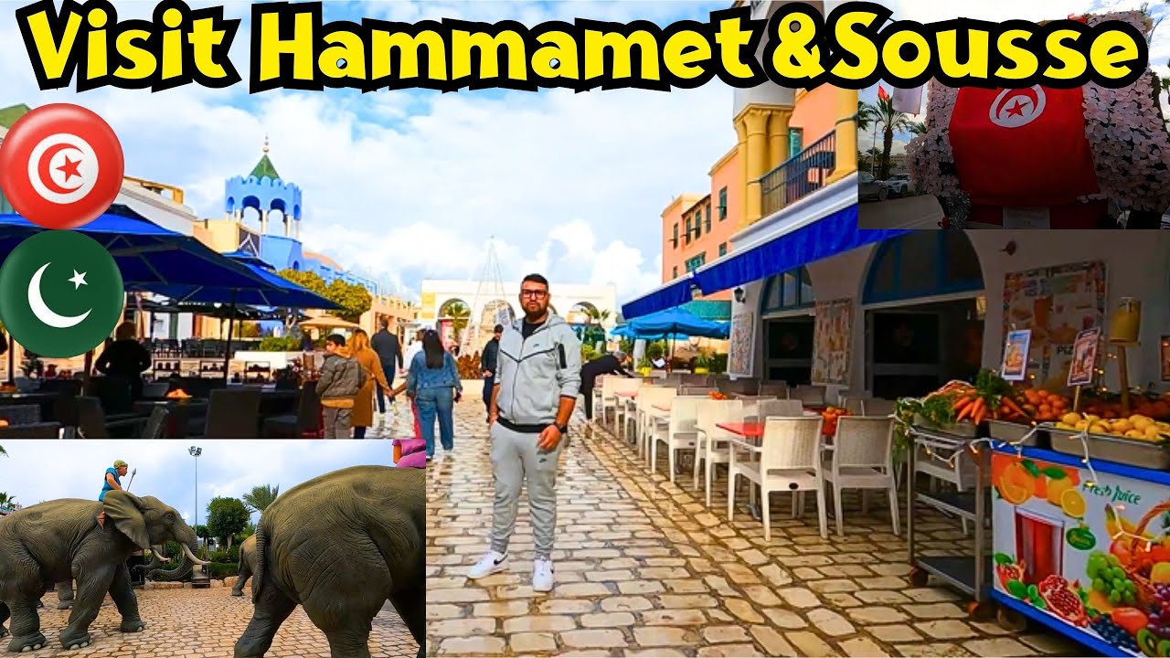 Visit the city of HAMMAMET and SOUSSE in TUNISIA .