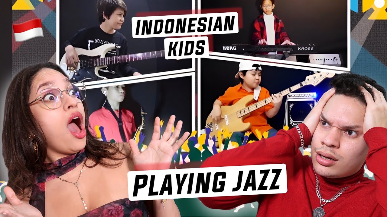 How are INDONESIAN Kids this TALENTED! Latinos react to 5 Indonesian Kids Play Fusion Jazz