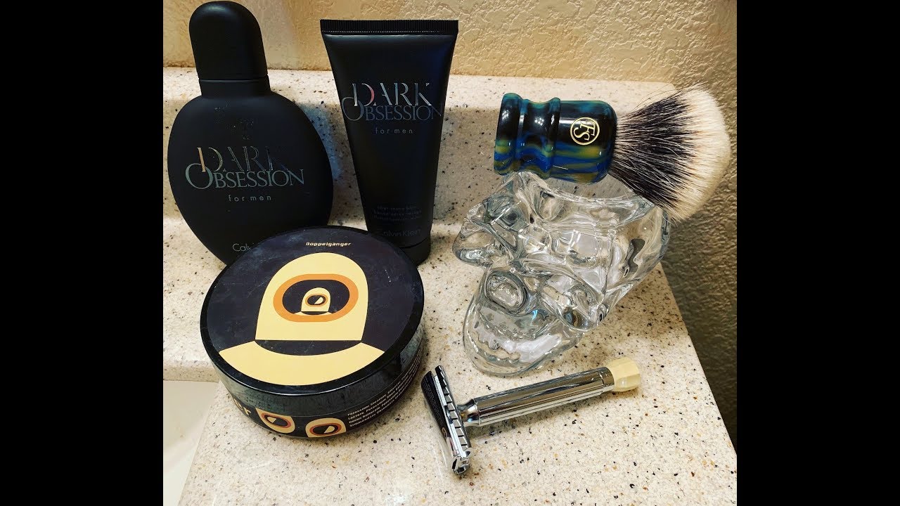 Dark Obsession Shave - PAA Doppelg&auml;nger, Merkur Progress, Frank Shaving Brush, Gillette Super Thin
