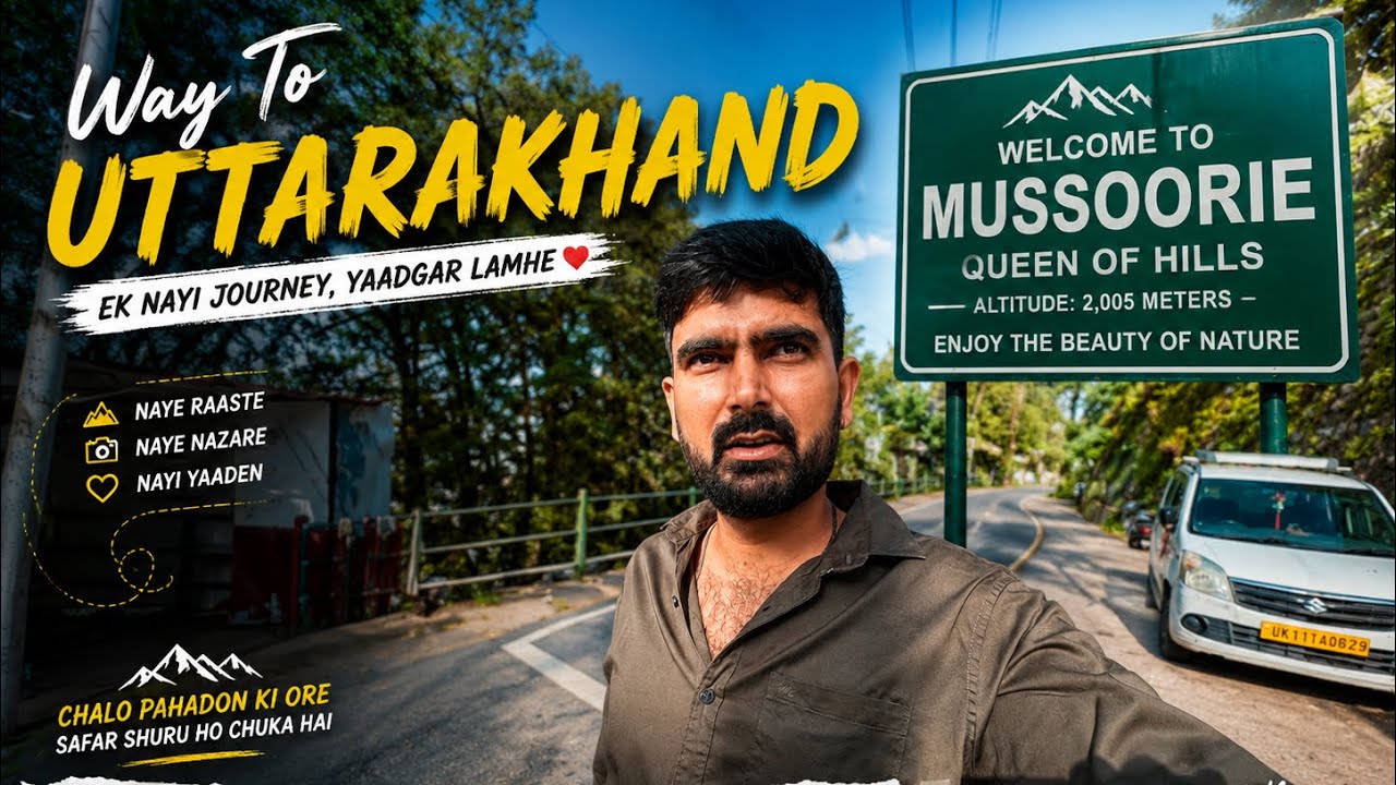 Way to Uttarakhand | Mussoorie Road Trip Begins! 😍 | Uttarakhand Travel Vlog