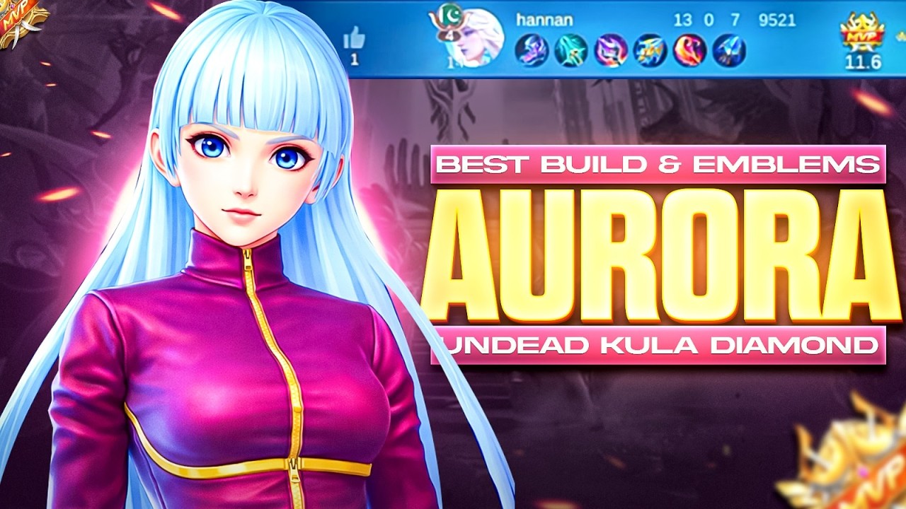 Ice Queen Carry! ❄️ 13 Kills Flawless Game | Aurora KOF Skin | Aurora Best Build And Emblems 2026