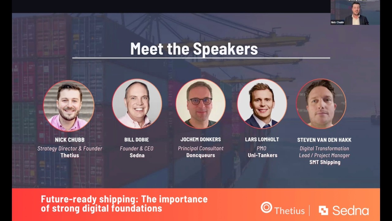 Thetius & Sedna | Future Ready Shipping: The importance of strong digital foundations