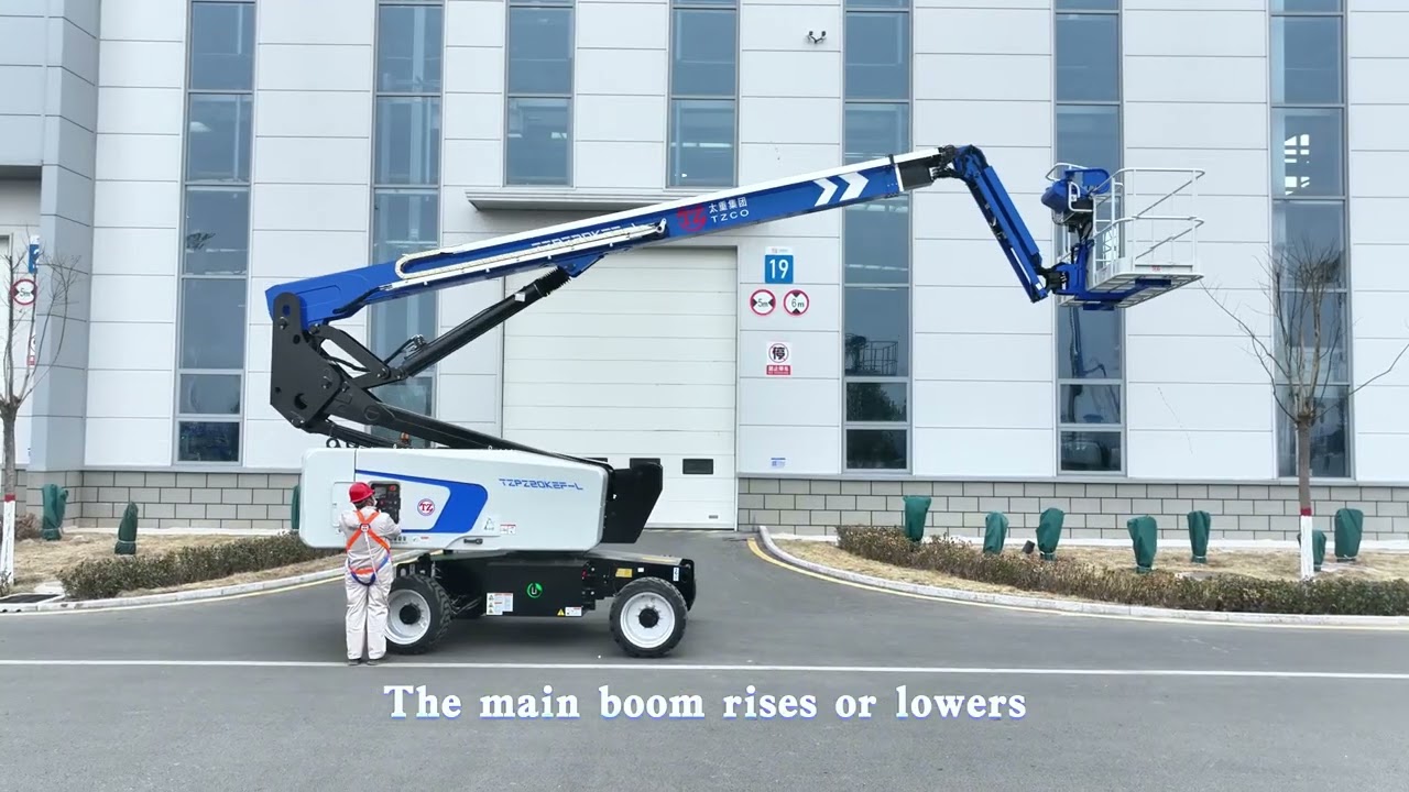 Boom Lift Operation Demonstration from TZCC