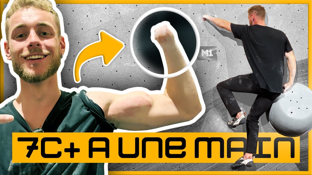 ERWAN LIEVIN, le GRIMPEUR qui a FAIT un 7C+ à une SEULE MAIN 💪